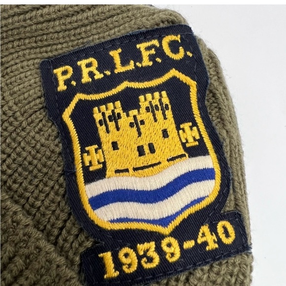 Polo Ralph Lauren 1939-40 Green US Cuffed Skullcap Beanie Hat Tiger Star NEW - Picture 9 of 10